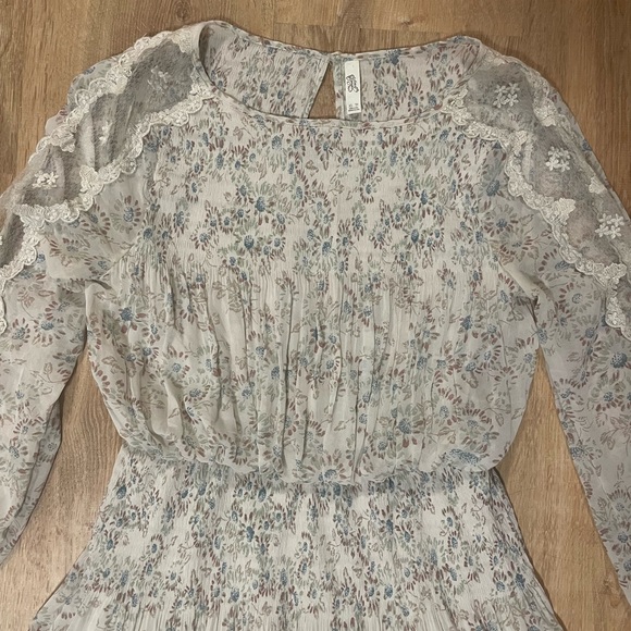 Free People Charlotte Floral Chiffon Midi Dress - Picture 6 of 12